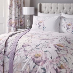 Dreams & Drapes Peony Amethyst Duvet Set