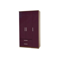 London Tall Triple 2 Drawer Robe