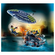 Playmobil 70781 City Action Police Parachute With Amphibious Vehicle