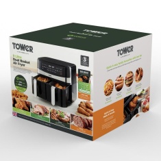 Tower T17088 Vortx 9L 12-In-1 Dual Basket Air Fryer - Black