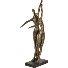 Libra Celebrating Bronze Resin Standing Couple Sculpture
