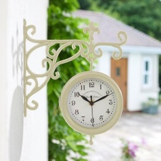 Smart Garden York Station Wall Clock - Cream Smart Garden York Station Wall Clock - Cream