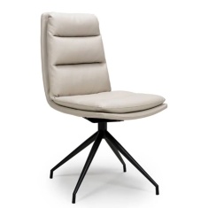 Nevada Swivel Dining Chair Black Frame Taupe Seat Nevada Swivel Dining Chair Black Frame Taupe Seat
