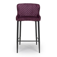 Malibu Barstool Mulberry Velvet