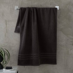 Catherine Lansfield Zero Twist Towel - Charcoal