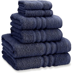 Catherine Lansfield Zero Twist Towel - Navy