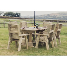 Churnet Valley Ergo 6 Seat Table Set - 6 x Chairs