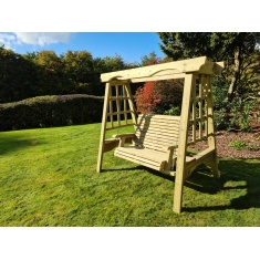 Antoinette wooden two seater garden swing hotsell