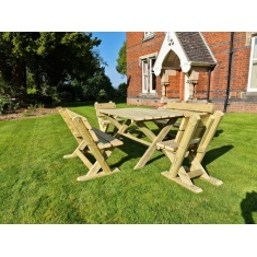 Churnet Valley Ashcombe Table Set 6 Seater