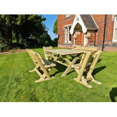 Churnet Valley Ashcombe Table Set 6 Seater