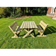 Churnet Valley Ashcombe Table Set 4 Seater