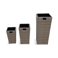 LG Outdoor Monaco Sand Set Of 3 Nested Planters