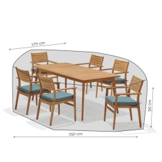 Lifestyle Garden 6 Seater Dining Set Cover