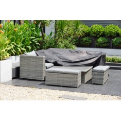 Lifestyle garden aruba casual corner dining bench 2025 set
