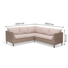 Lifestyle Garden Bermuda Casual Corner Dining Chair Set