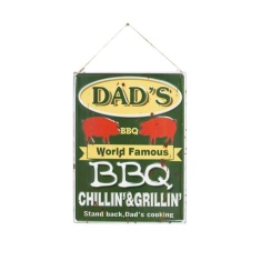 La Hacienda Dad's BBQ Garden Sign