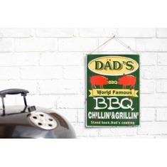 La Hacienda Dad's BBQ Garden Sign