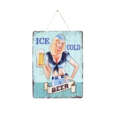 La Hacienda Corrugated Ice Cold Beer Garden Sign La Hacienda Corrugated Ice Cold Beer Garden Sign