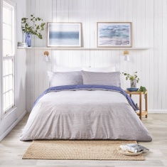 Fusion Bethan Navy & Grey Duvet Set