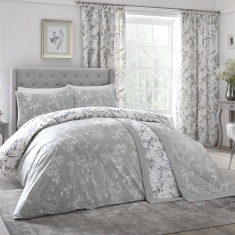 Dreams & Drapes Nora Blossom Green Duvet Set
