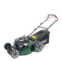 Webb WER21HW4 53cm (21') Self Propelled High Wheel Petrol Rotary Lawnmower With 2 Tip Blade System