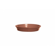 White Furze Saucer For 3 & 4' Pots - Terracotta