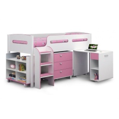Julian Bowen Kimbo Cabin/Sleeper Bed - Pink