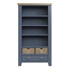 Hexham Painted Blue Large Bookcase