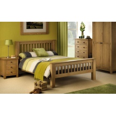 Julian Bowen Marlborough Oak 3 Drawer Bedside