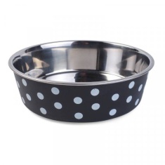 Zoon Pet Bella Bowl Navy Polka Zoon Pet Bella Bowl Navy Polka