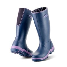 Grubs Rainline Full Length Wellington Boots - Aubergine Grubs Rainline Full Length Wellington Boots - Aubergine