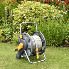 Hozelock Assembled 2-in-1 Hose Reel With 25m Hose