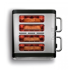 Dualit 4 Slice Architect Toaster - Black & Brushed Stainless Steel