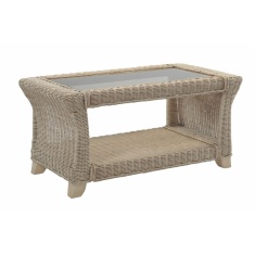 Desser Clifton Natural Coffee Table & Glass Desser Clifton Natural Coffee Table & Glass