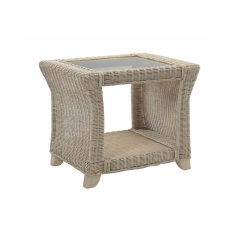 Desser Clifton Natural Lamp Table & Glass Desser Clifton Natural Lamp Table & Glass