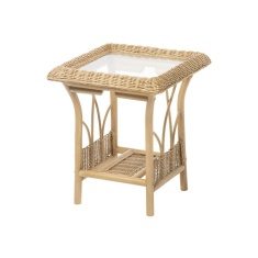 Desser Viola Light Oak Lamp Table & Glass Desser Viola Light Oak Lamp Table & Glass