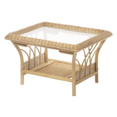 Desser Viola Light Oak Coffee Table & Glass Desser Viola Light Oak Coffee Table & Glass