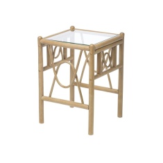Desser Bali Lamp Table & Glass Desser Bali Lamp Table & Glass