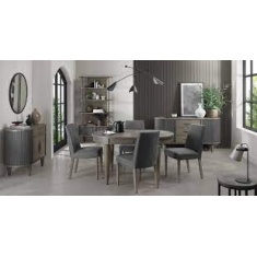 Markham 185cm/235cm Extending Dining Table - Silver Grey Markham 185cm/235cm Extending Dining Table - Silver Grey