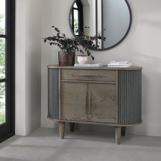 Markham Silver Grey Narrow Sideboard Markham Silver Grey Narrow Sideboard