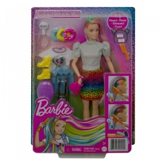 Barbie Leopard Rainbow Hair Doll