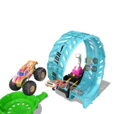 Hot Wheels Monster Trucks Glow-In-The Dark Epic Loop Challenge Playset