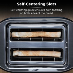 Tower T20043NOR Belle 2 Slice Toaster - Noir