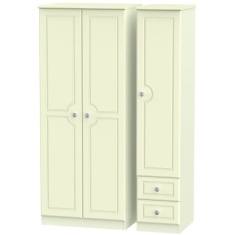 Nocton Triple Plain + Drawer Wardrobe Nocton Triple Plain + Drawer Wardrobe