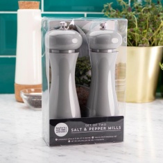 Taylors Eye Witness Salt & Pepper Mill Grey Set Of 2