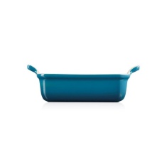 Le Creuset Heritage Deep Rectangular Dish 26cm Deep Teal Le Creuset Heritage Deep Rectangular Dish 26cm Deep Teal