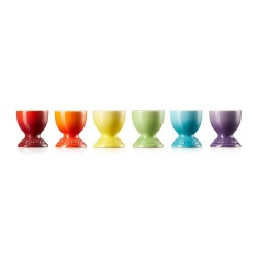 Le Creuset Set 6 Rainbow Egg Cups