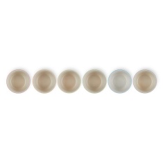 Le Creuset Set Of 6 Rainbow Mini Ramekin