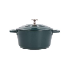 Masterclass Cast Aluminium Casserole Dish 20cm Green