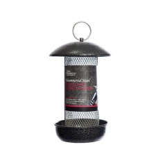 Tom Chambers Hammered Steel Sunflower Hearts Bird Feeder Tom Chambers Hammered Steel Sunflower Hearts Bird Feeder